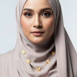 5 Çiçekli Yonca Kolye