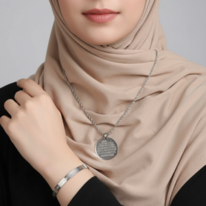 Ayetel Kürsi Kolye & Bileklik Seti – Çelik Altın Kaplama, Manevi Koruma, Hediyelik Takı