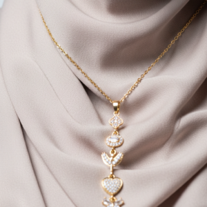 Melekli kelebekli kalpli Y kolye