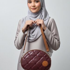 Nakışlı Mini Omuz Çantası -Suni Deri