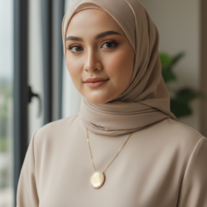 Oval Kolye - Ayetel kürsi – Çelik Altın Kaplama, Şık ve Manevi Takı, Nazar Koruyucu Aksesuar