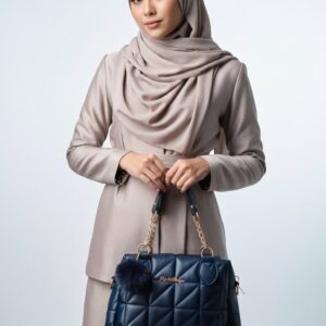 Ponponlu El ve Omuz Çantası - Suni Deri