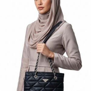 Saten Omuz Çantası - Suni Deri