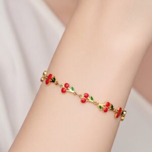 Sıralı Kirazlı Bileklik
